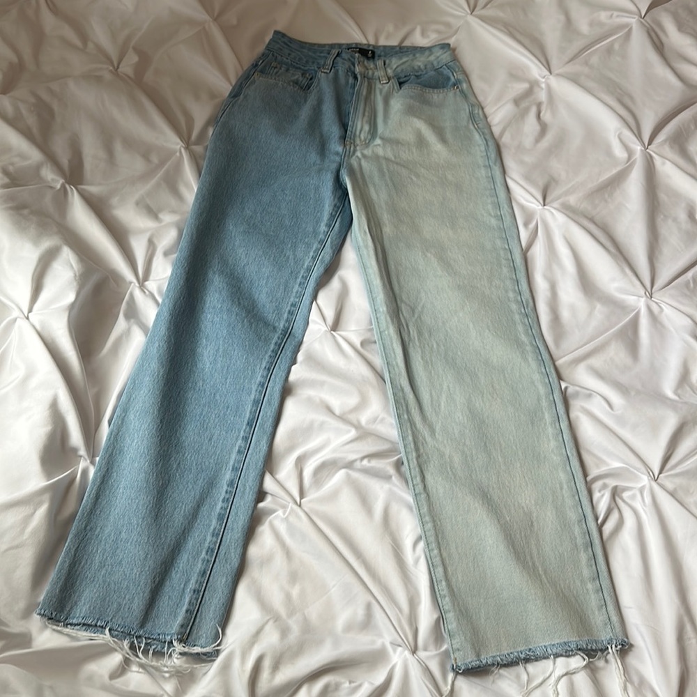 Glassons Denim 2 toned wide leg jeans
